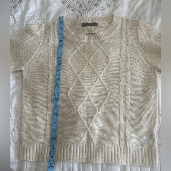 Cute Ivory Open Bow Back Sweater - Picture 3 of 5